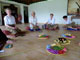 During the Balinese offering class